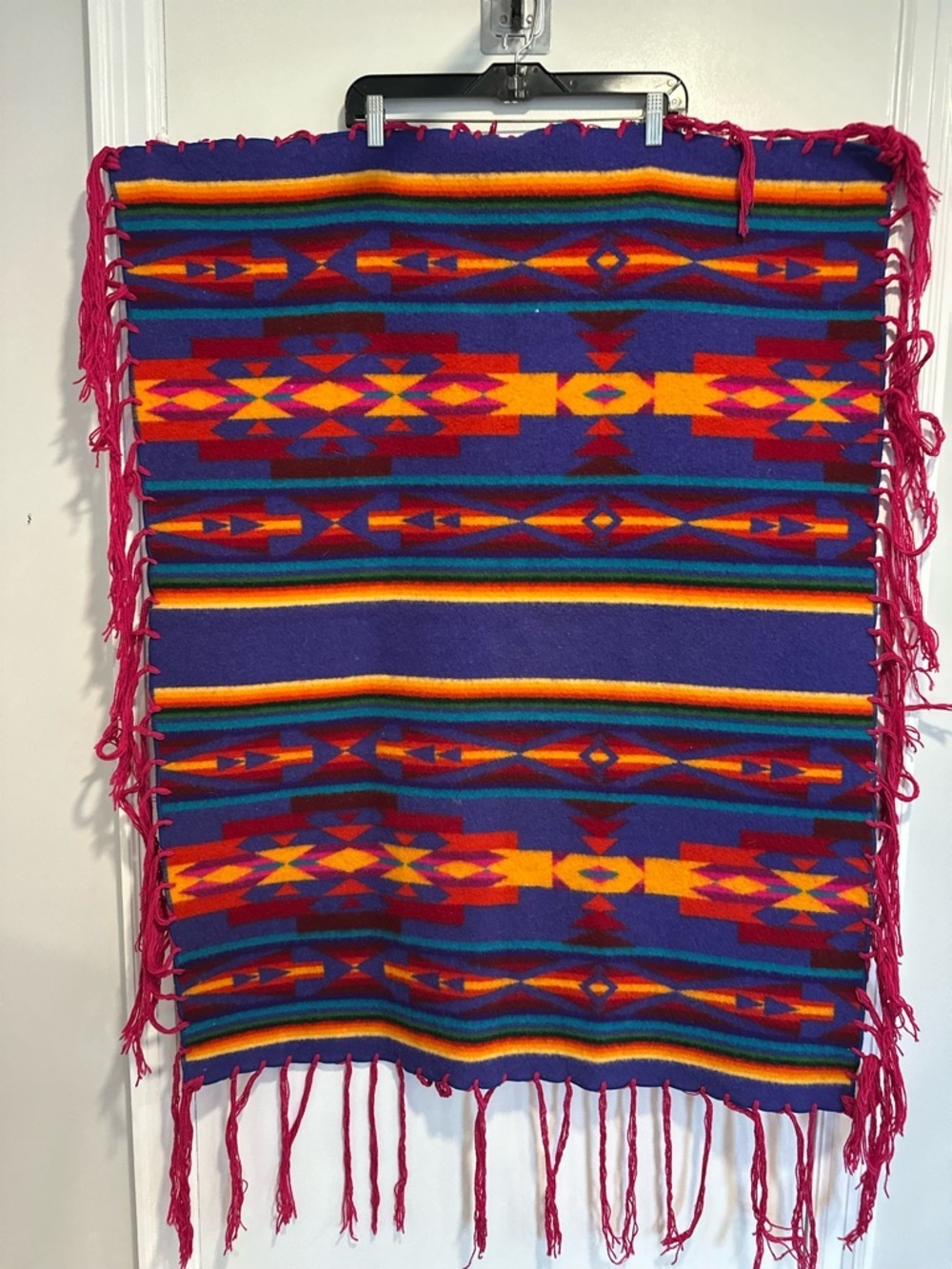 VTG 1970s Pendleton Vibrant colorful Beaver State Wool Aztec Navajo Native decor